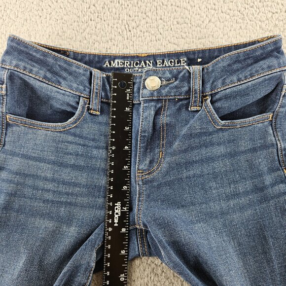 American Eagle Jeans Womens 4 Short‎ Jegging Super Stretch Skinny Denim Pants - Picture 10 of 16